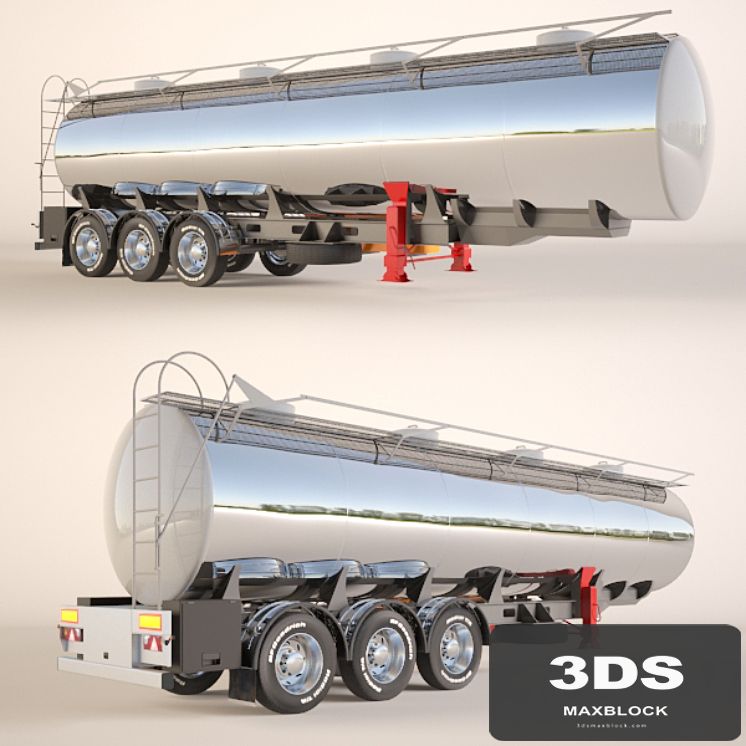 Gasoline Fuel Tanker Trailer - Semitrailer tank for fuel transportation
