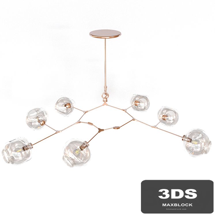 Ceiling light Branching Bubbles 7