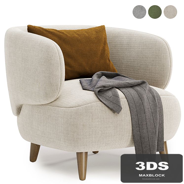 luisa fleece armchair