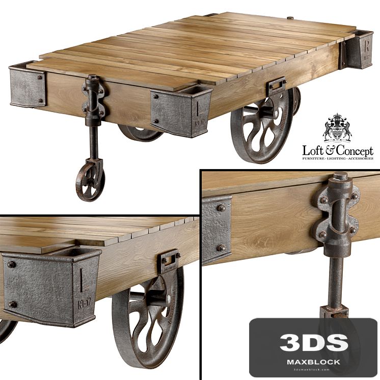 FACTORY CART COFFEE TABLE