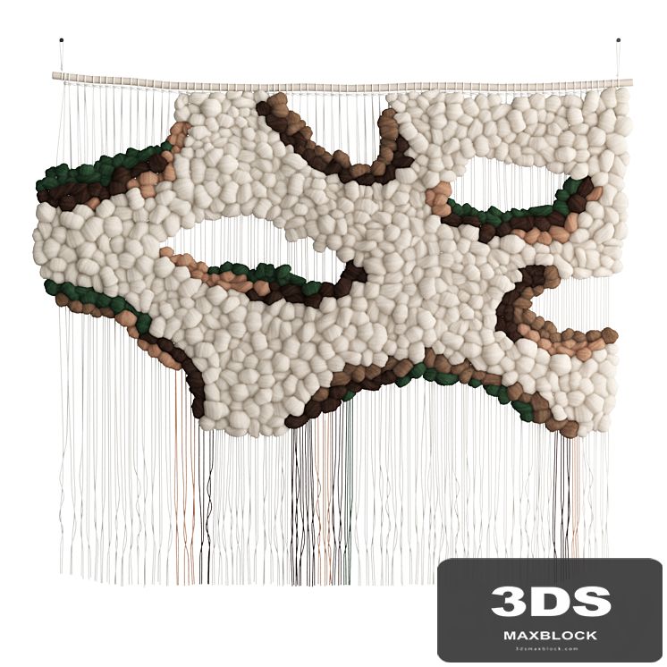 Tapestry with colored inserts by Helen Loom