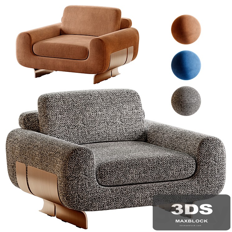 Fendi Gran plie armchair
