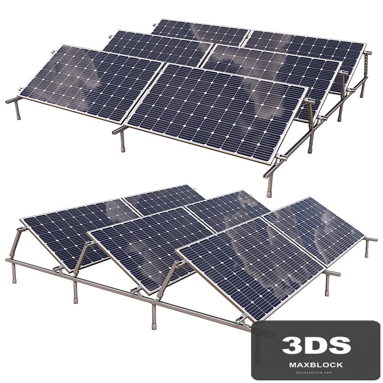 solar panel power plant