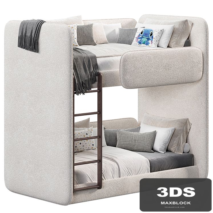 Double soft kids bed