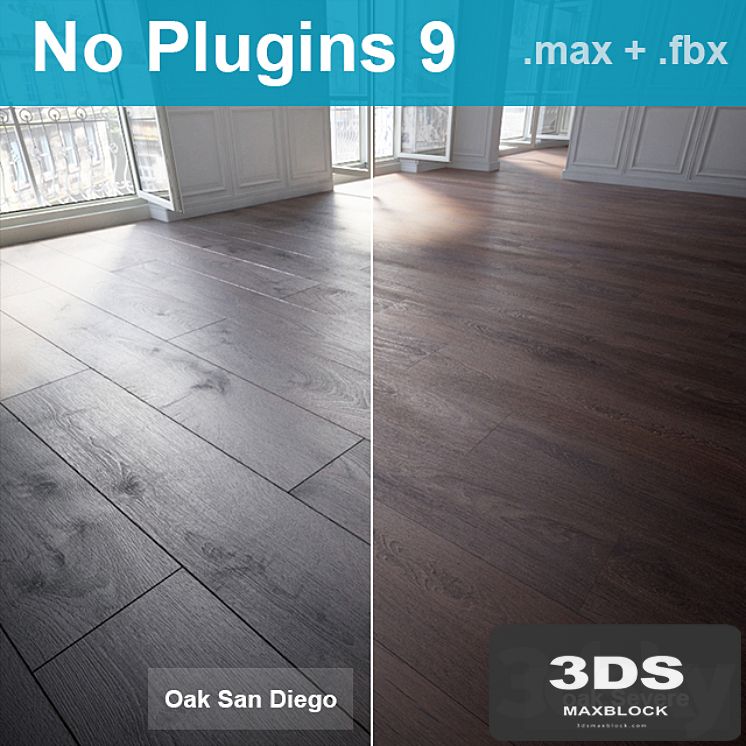 Parquet 9 (2 species, without the use of plug-ins)