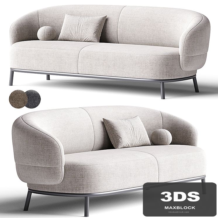 JULIET | Fabric sofa By Domkapa