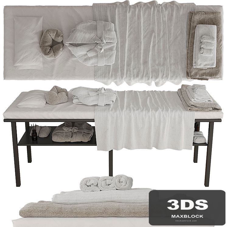 Massage table with decor 3