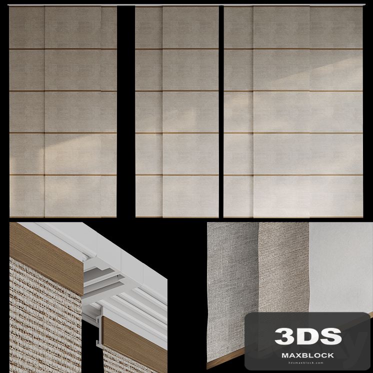 Panel curtains, Japanese curtains 2