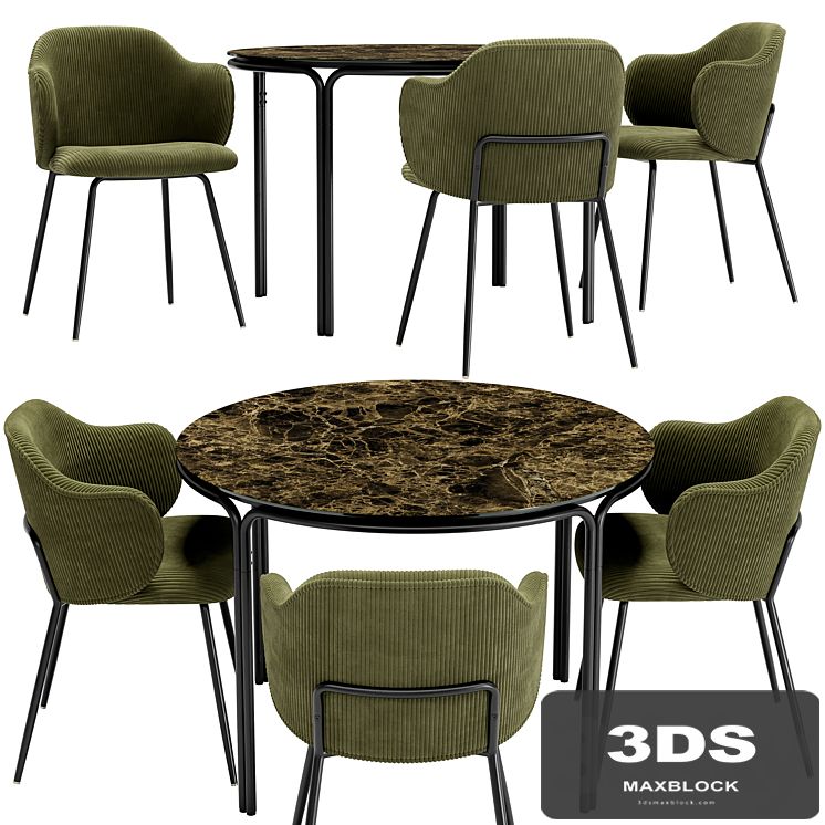Suanna Dining Chair and Chici Table