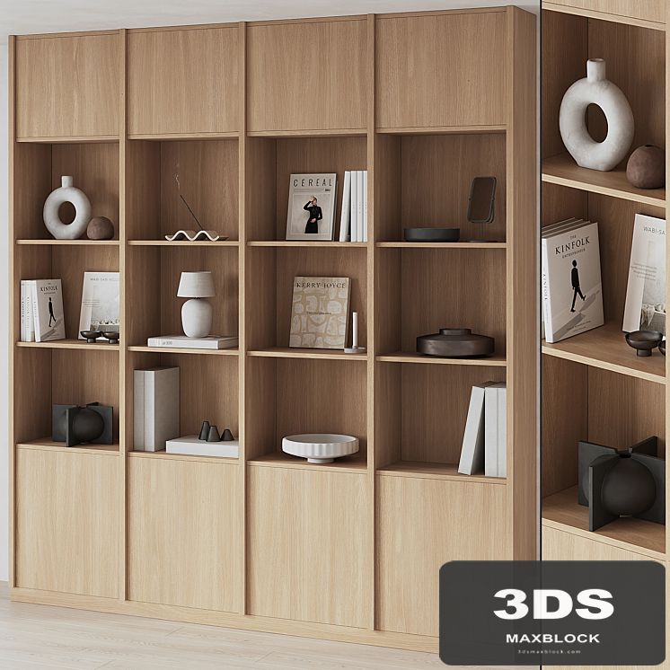 Big Bookcase with Modern Decor