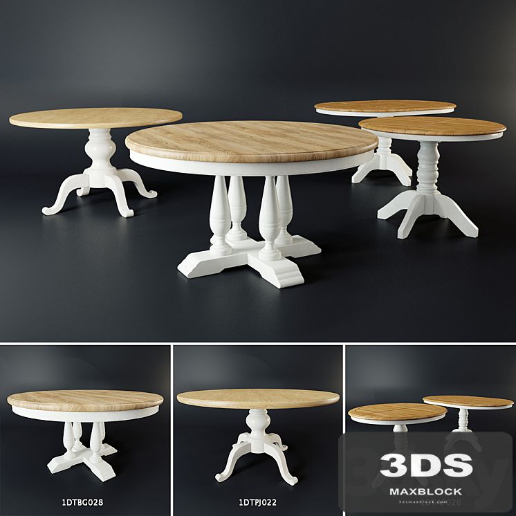 A set of three dining tables FullHouse v.2