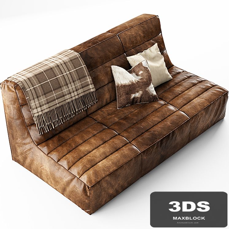 SHABBY SECTIONAL SOFA