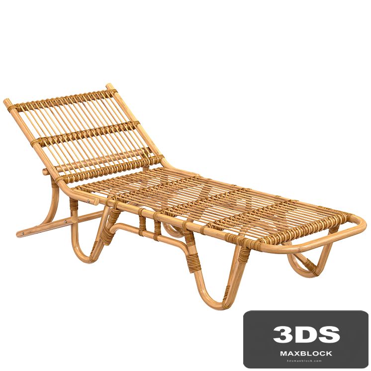 1960s Riviera Style French Chaise Longue