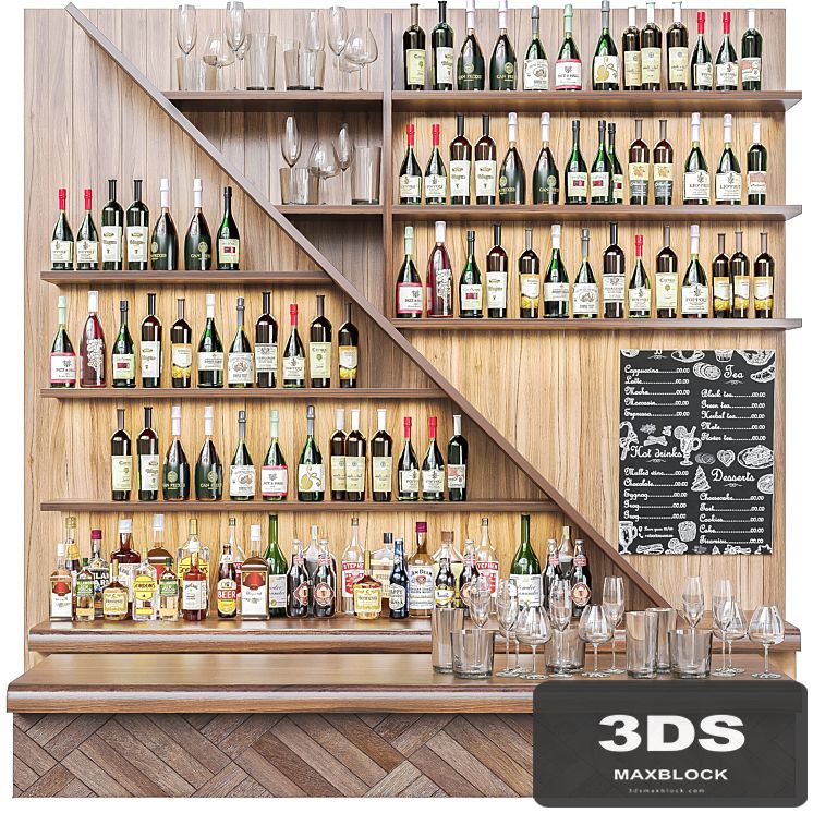 Ethnic bar with alcohol