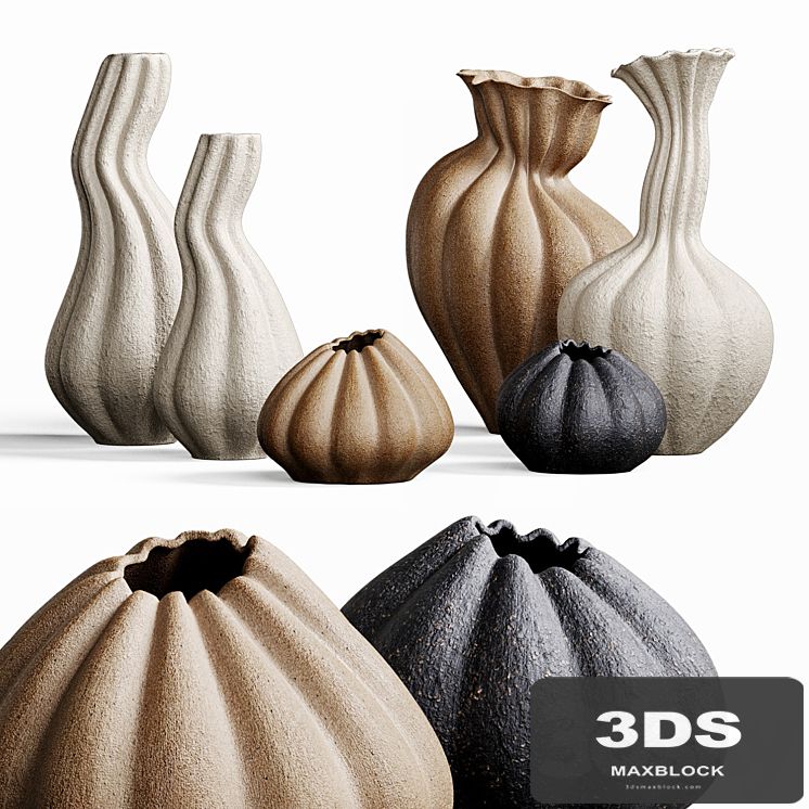 Set of decorative vases MALENE KNUDSEN