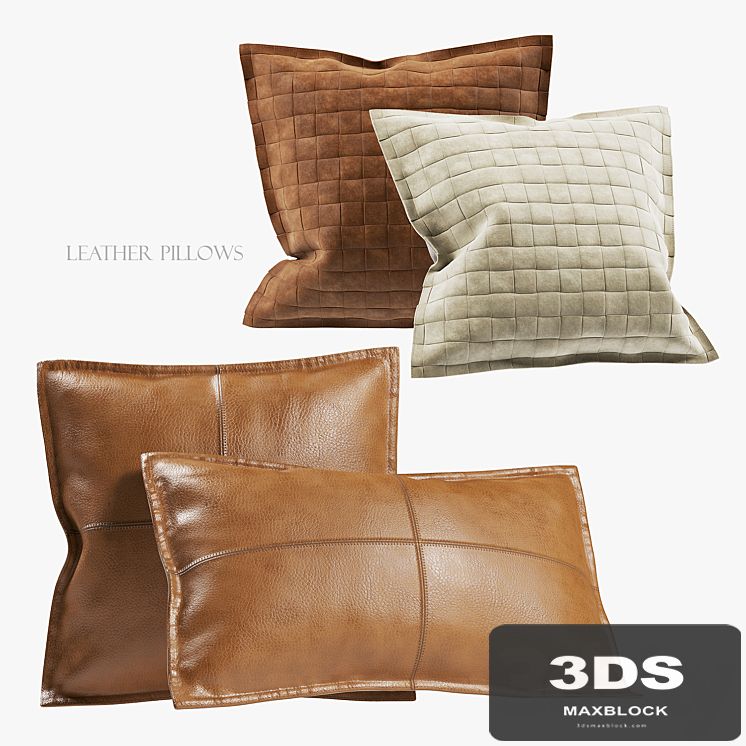 Leather pillows