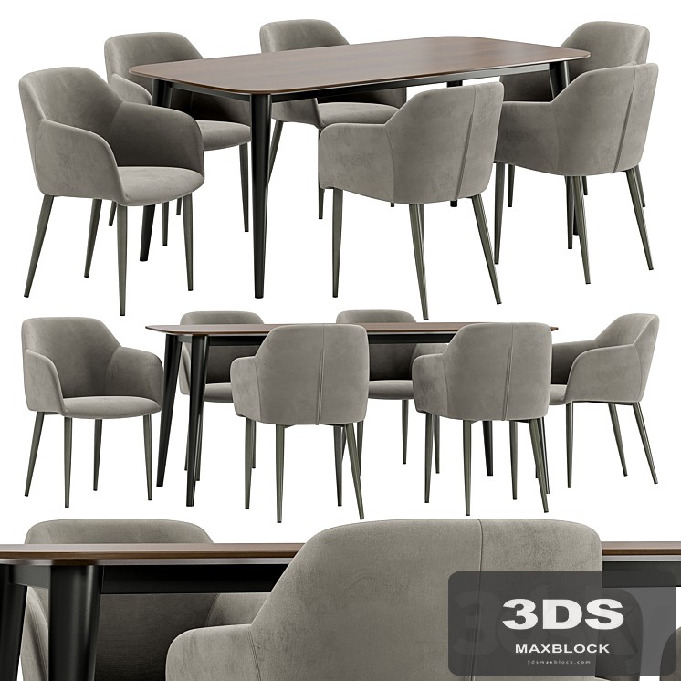 Cecilia dining chair and Sevilla table