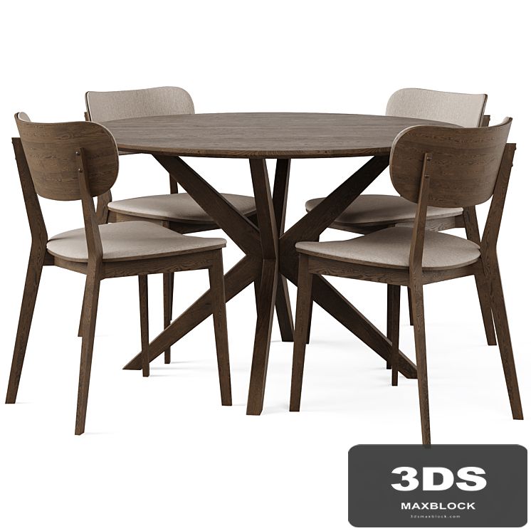 Dining Set 5 by Rowico Home