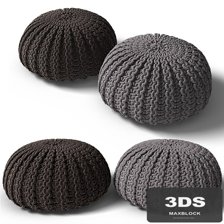 Knitted poof 2