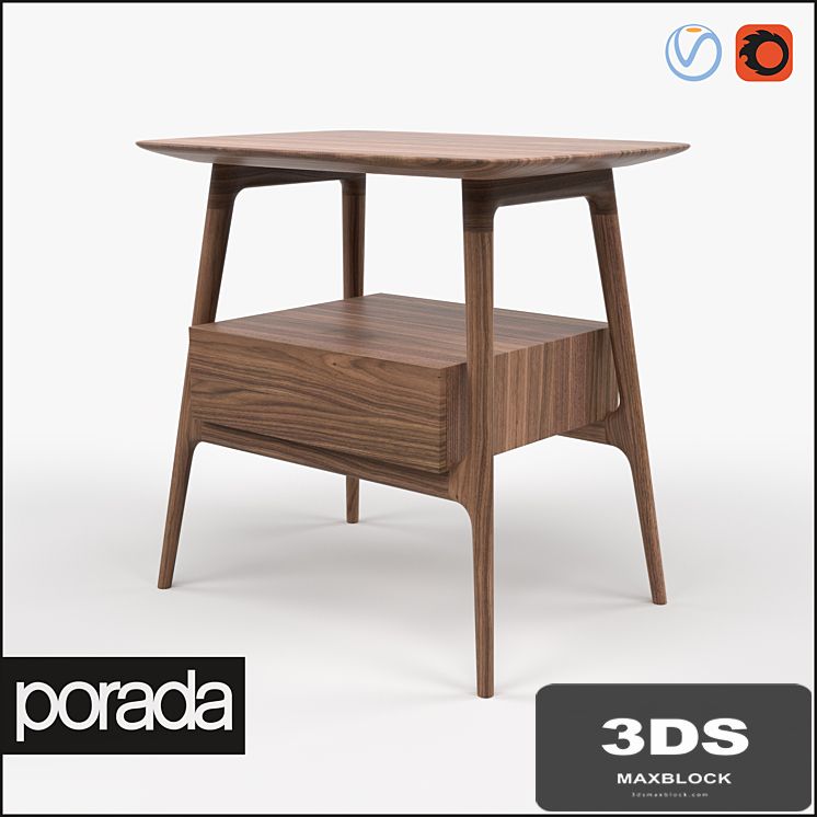 Porada Bilot Bedside Table