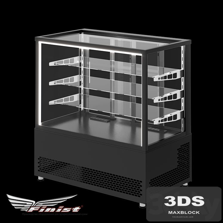 Floor refrigerated display case Finist JOBS 1200x700x1260
