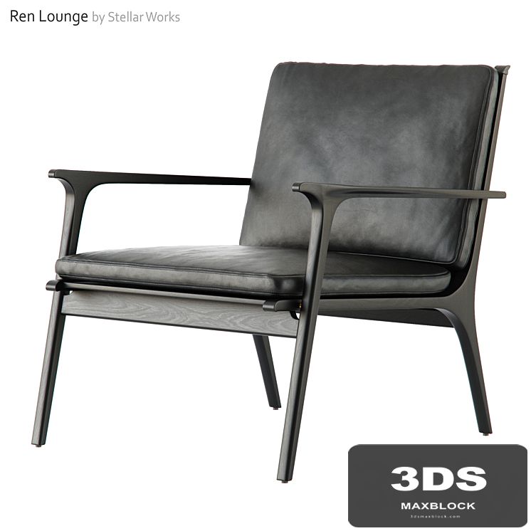 Ren Lounge Chair Large by Stellar Works