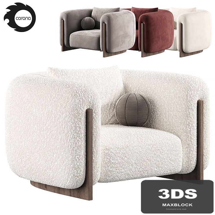 Minuit Armchair by stephane parmentier, armchairs