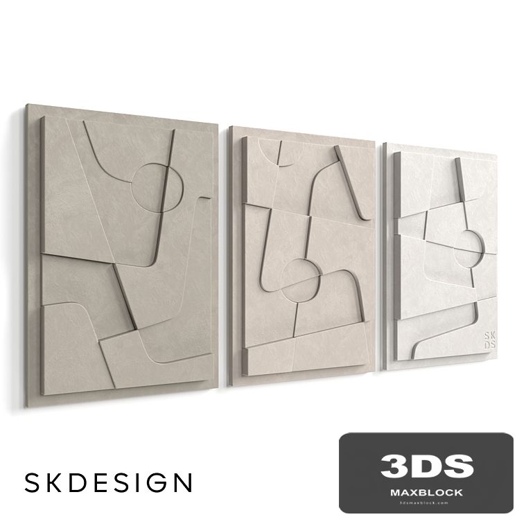 Set of 3 panels Elements