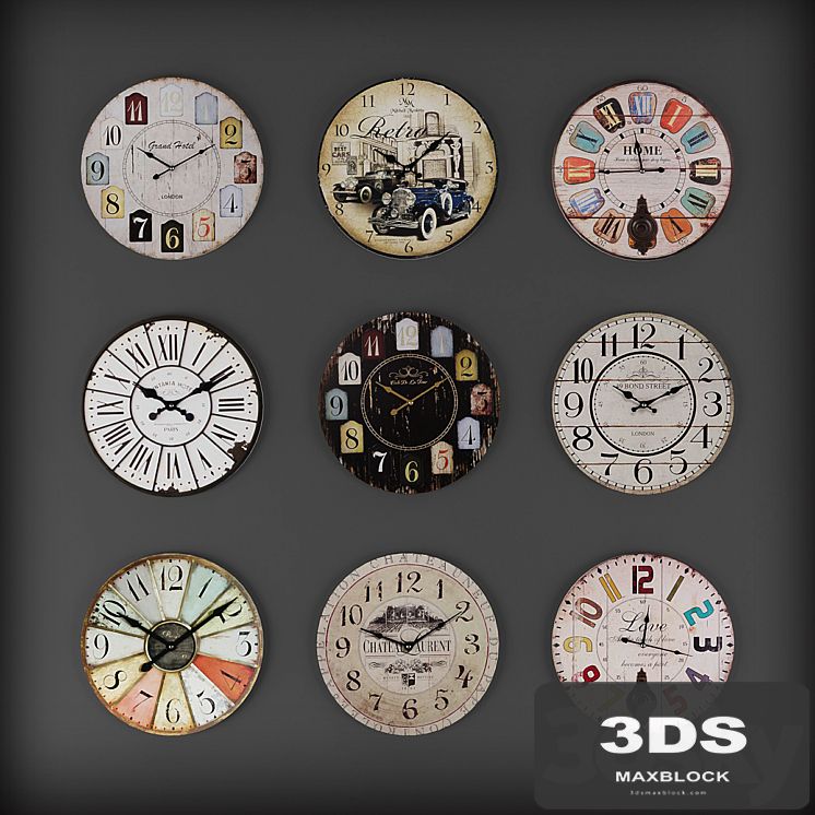Collection of wall clocks 5
