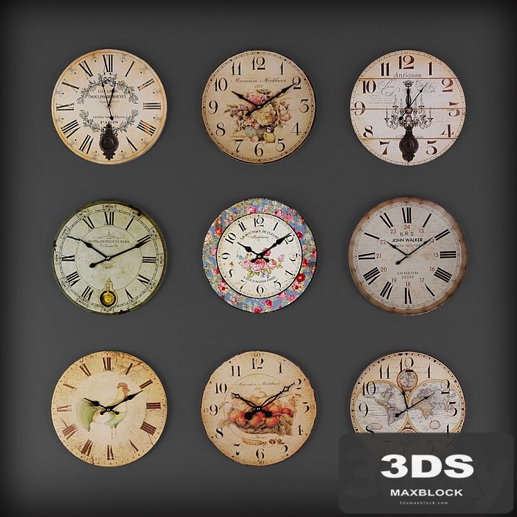 Collection of wall clocks 6
