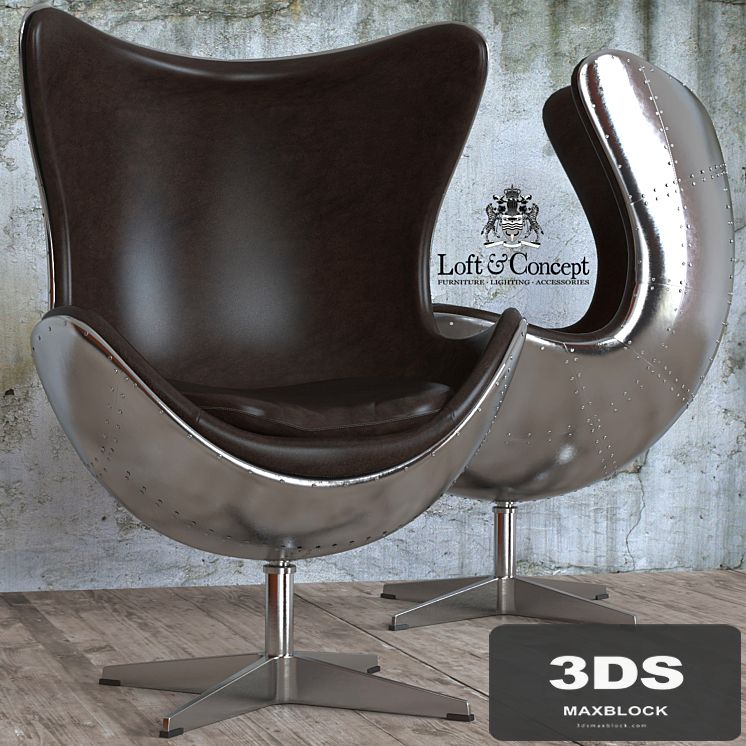 ARMCHAIR EGG AVIATOR DESIGNED BY ARNE JACOBSEN
