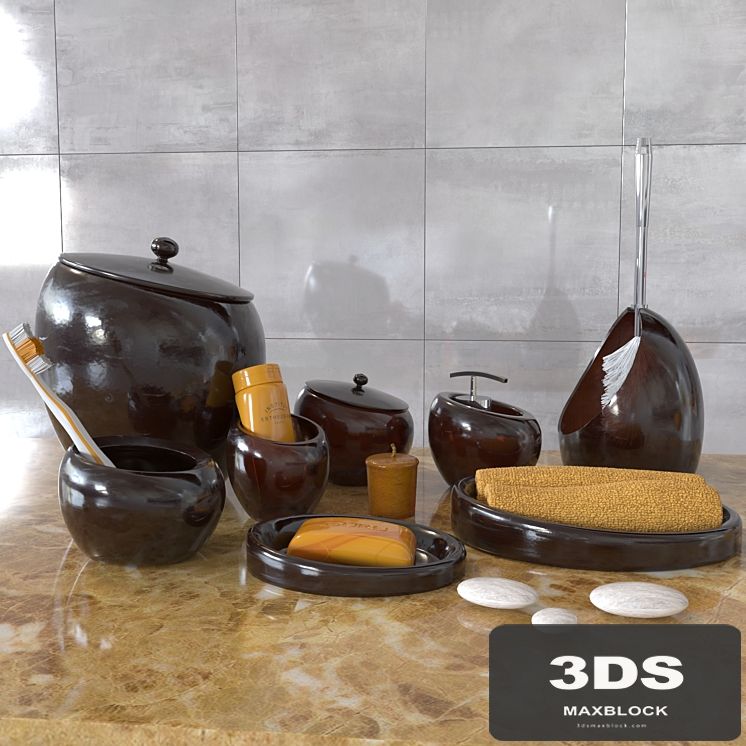 Decorative set nora brown