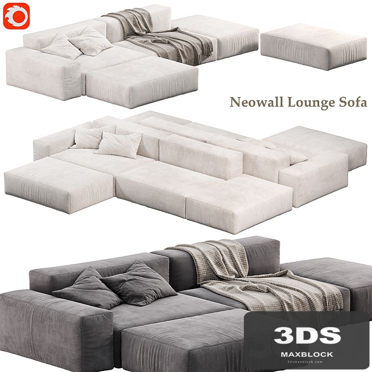 Neowall Lounge Sofa N2 by livingdivani,