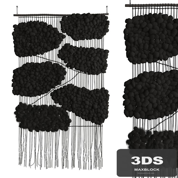 Tapestry Cloud Black by Helen Loom