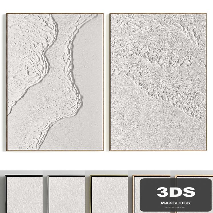 Plaster Two Photo Frames T-455