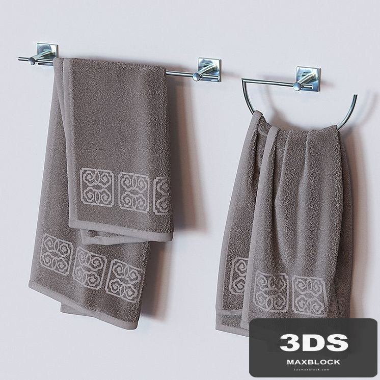 towel in the bathroom