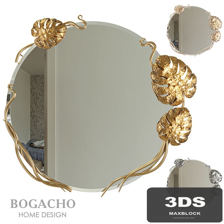 Wall mirror Monstera Deliciosa
