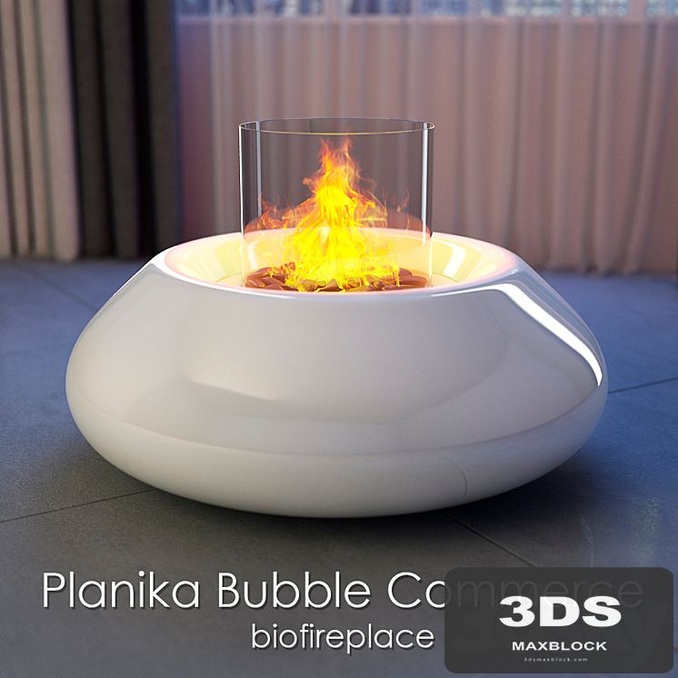 Biofireplace Planika Bubble Commerce