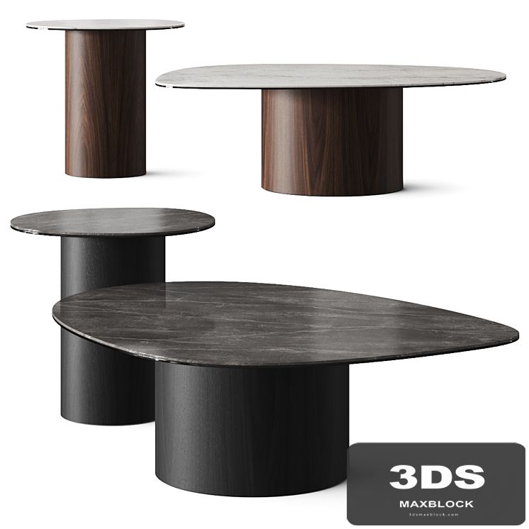 Calligaris Mushroom Marble Coffee Tables