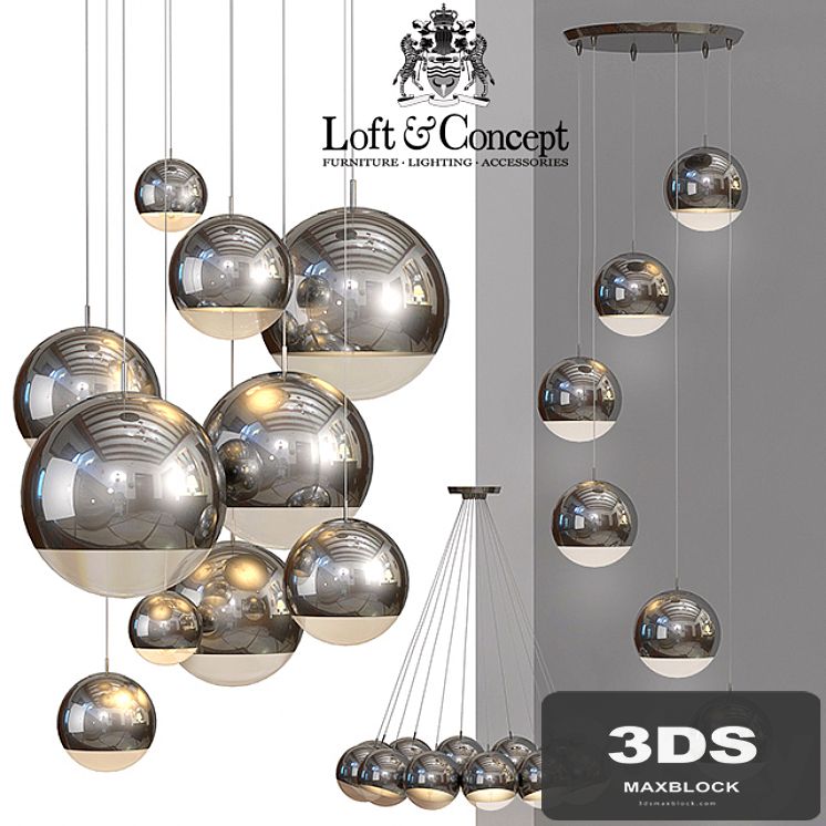 Ceiling lamp Mirror Ball