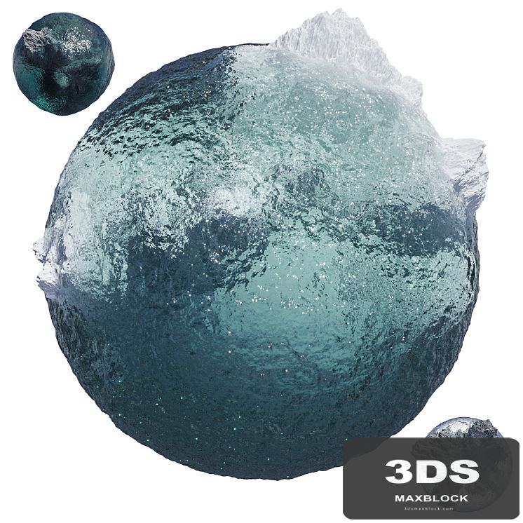 Procedural ocean water material. No textures.