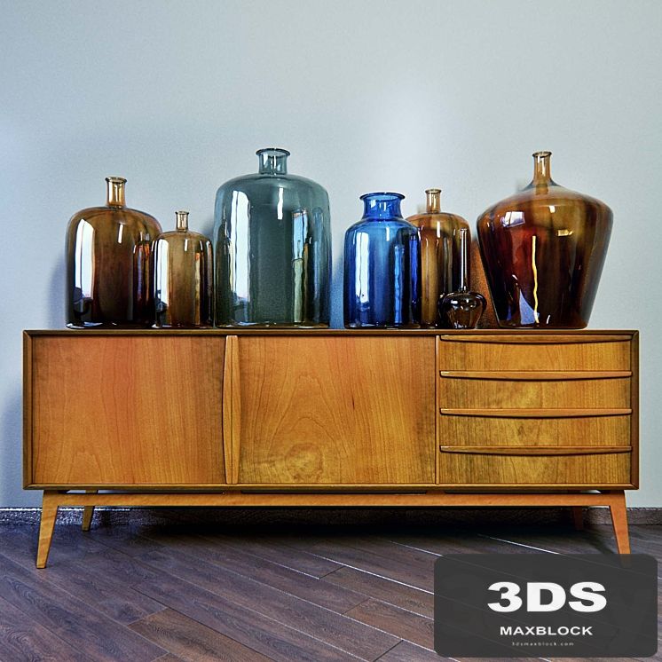 Sideboard with decor