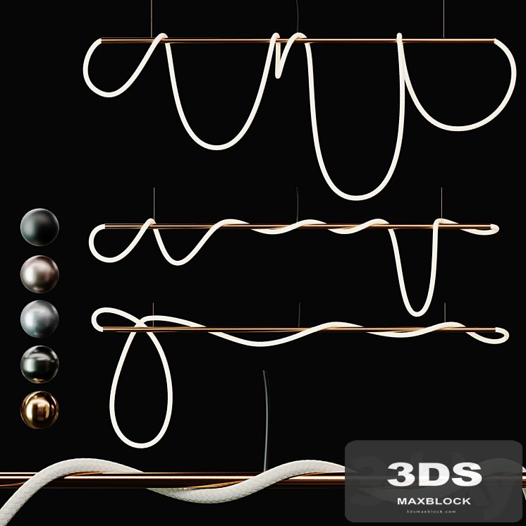3Luke Lamp Pendant light _Tracer Bar 2(8 ft) | 3lights || 5mat |