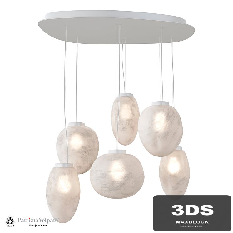 Hanging chandelier Patrizia Volpato Stone 7805 6
