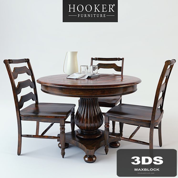 Round Pedestal Dining Table, Hooker Furniture
