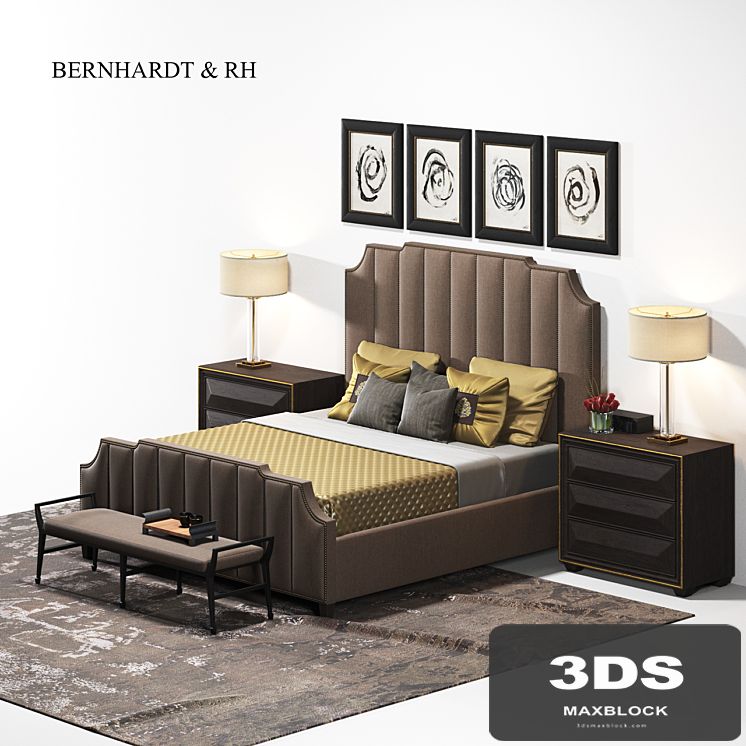 bernhardt & restoration hardware | bed set