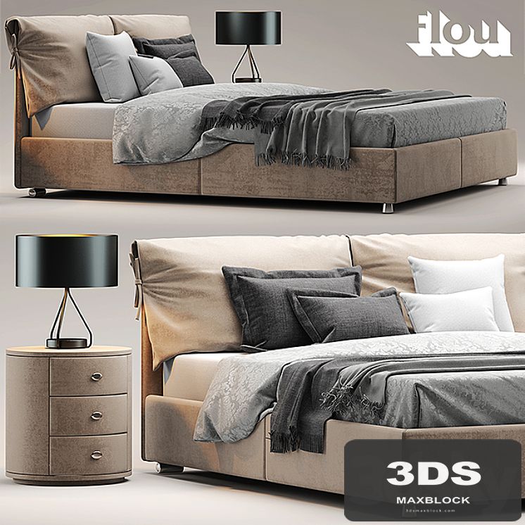 Bed flou Letto Nathalie
