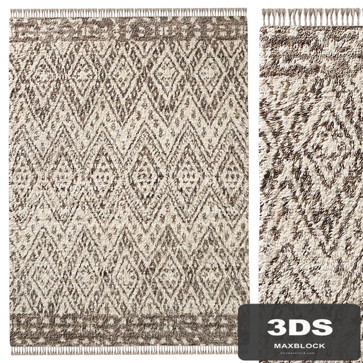 FAIZA BORDER WOOL RUG