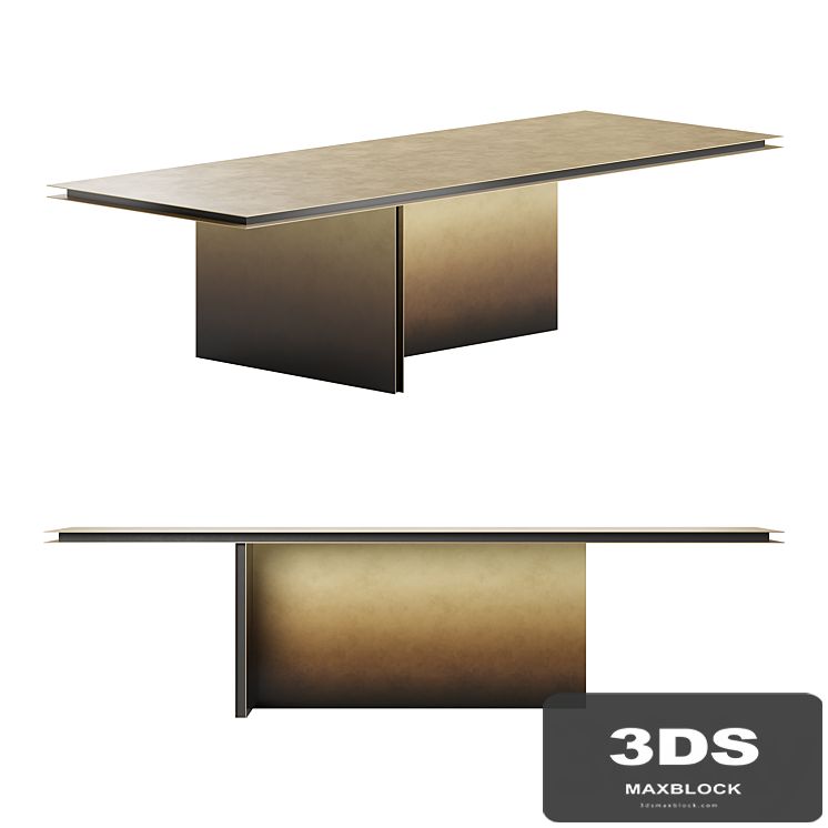 Folio dining table by De Castelli