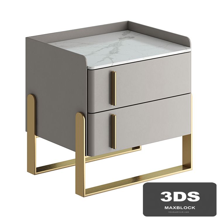 Light luxury bedside table